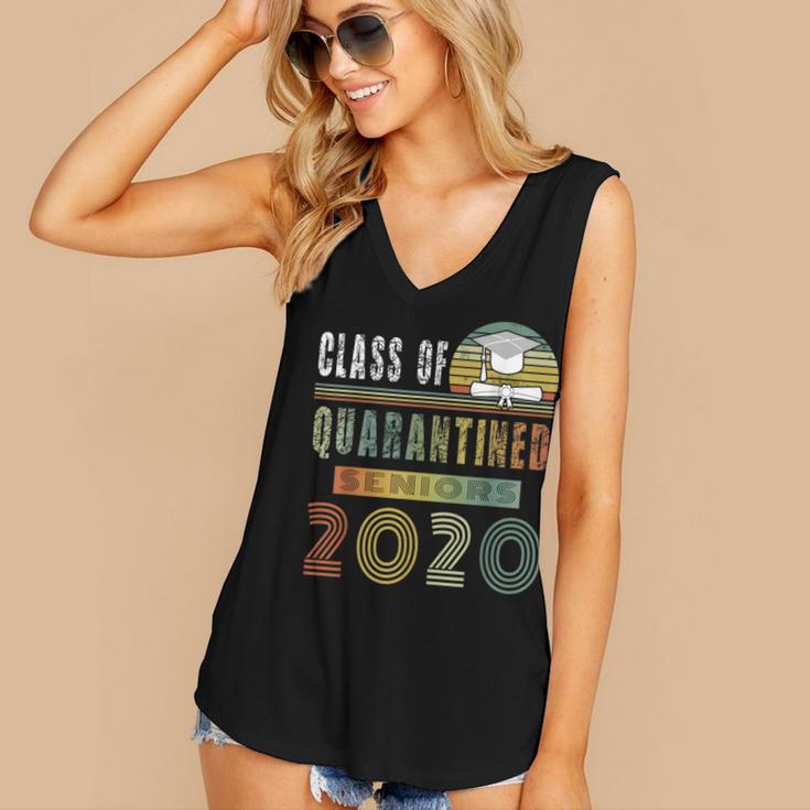 Class Of 2020 Quarantined Seniors Graduation Gift Women's V-Neck Tank Top