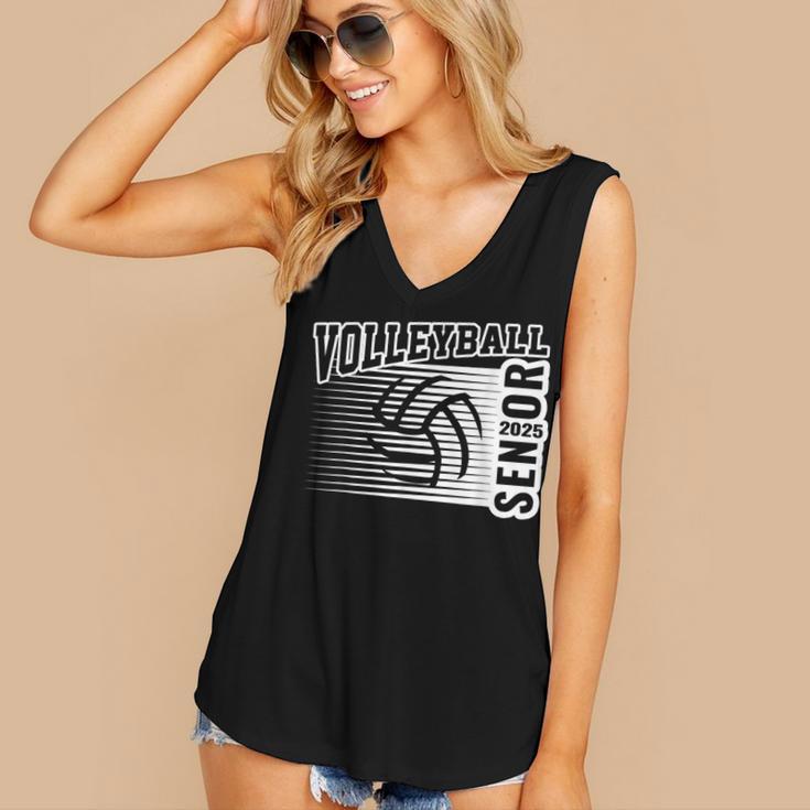 Class Of 2025 Volleyball Senior Class 25 Graduation Women's V-Neck Tank Top