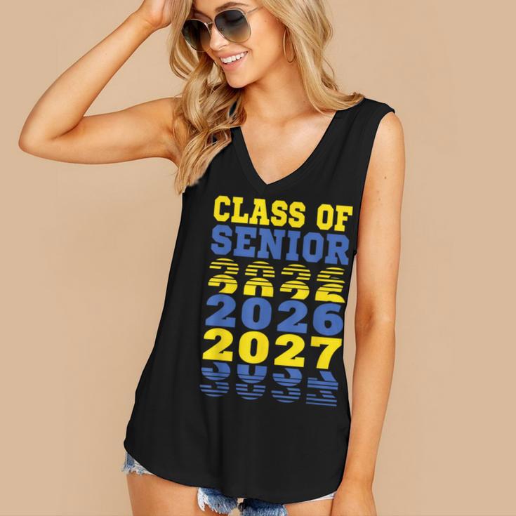 Class Of 2026 2027 Senior Graduation Students Women's V-Neck Tank Top