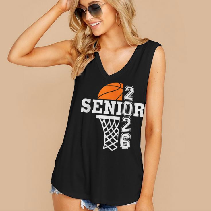 Class Of 2026 Basketball Senior 26 Player Team Graduation Women's V-Neck Tank Top