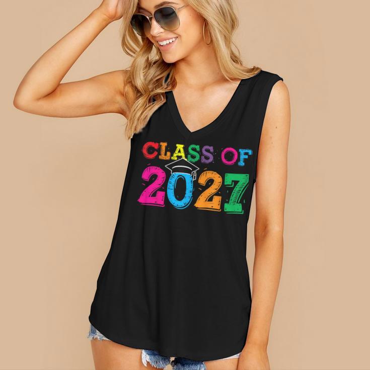 Class Of 2027 Shirt For Boys And Girls Fun 2027 Graduation Women's V-Neck Tank Top