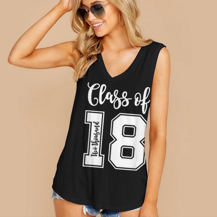 Class Of Two Thousand 18 Shirt Graduation T-Shirt Women's V-Neck Tank Top