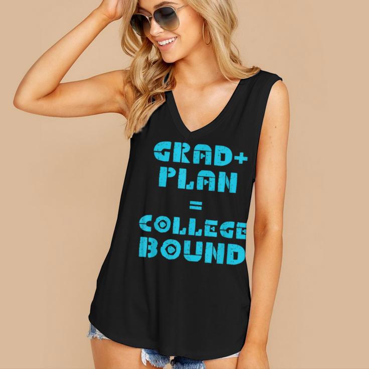 College Bound Graduation 2023 Grad Plan College Bound Women's V-Neck Tank Top