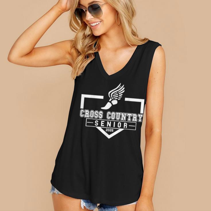 Cross Country Senior Night XC Senior 2026 Graduation 3 Women's V-Neck Tank Top