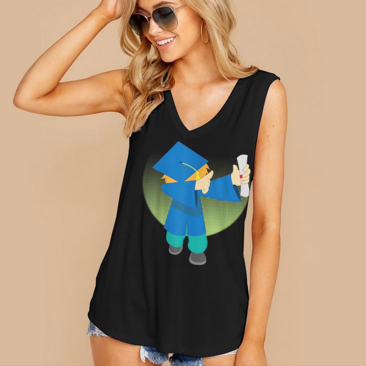 Dabbing Graduation Class Of 2019 Men Women YouthShirt Women's V-Neck Tank Top