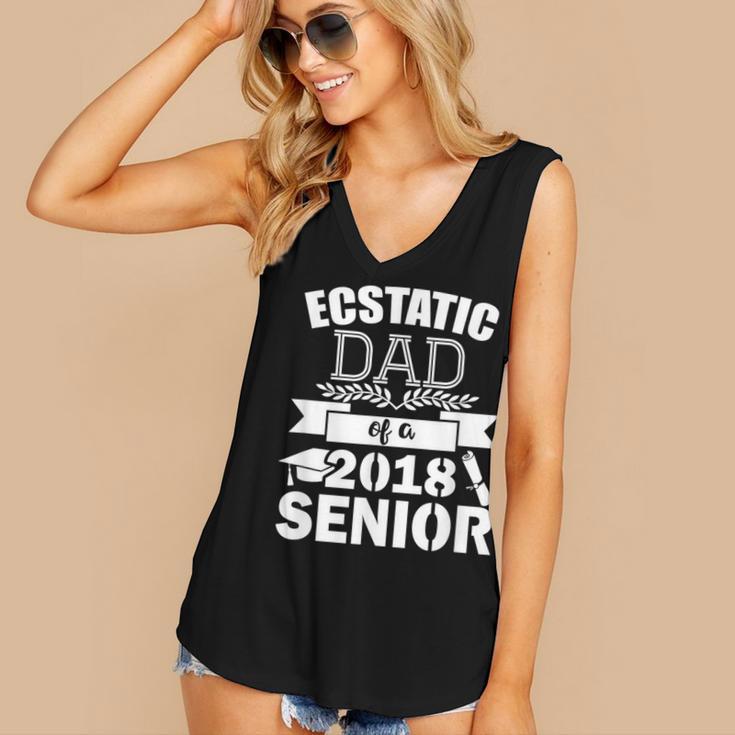 Dad Of a 2018 Senior Graduation Women's V-Neck Tank Top