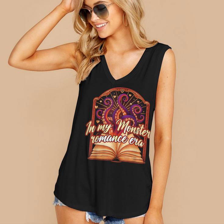 Dark Romance Smut Reader Spicy Book In My Monster Romance Women's V-Neck Tank Top