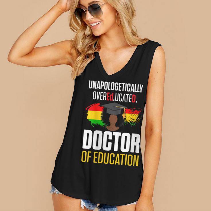 EdD Doctor Of Education Educated Doctorate Graduation Women's V-Neck Tank Top