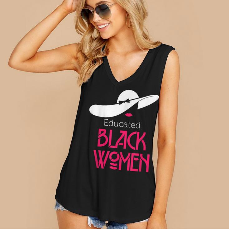 Educated Women Graduation Shirt Women's V-Neck Tank Top