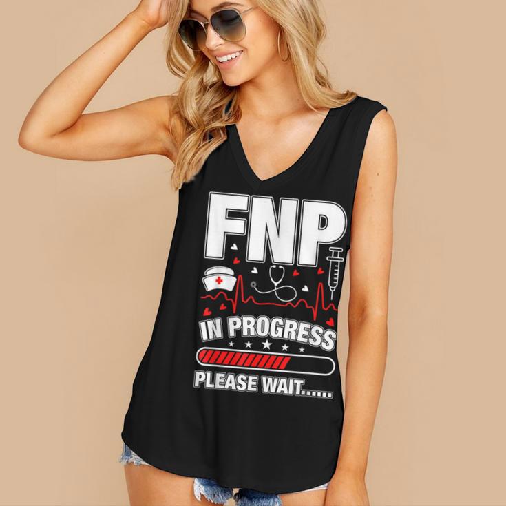 FNP In Progress Graduation Family Nurse Practitioner Women's V-Neck Tank Top