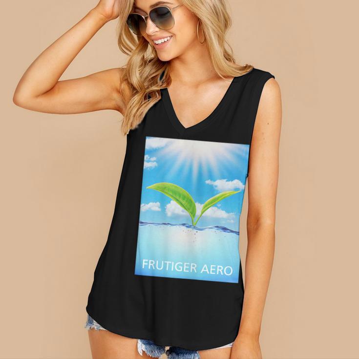 Frutiger Aero Aesthetics Women's V-Neck Tank Top Frutiger Aero Aesthetics Women's V-Neck Tank Top