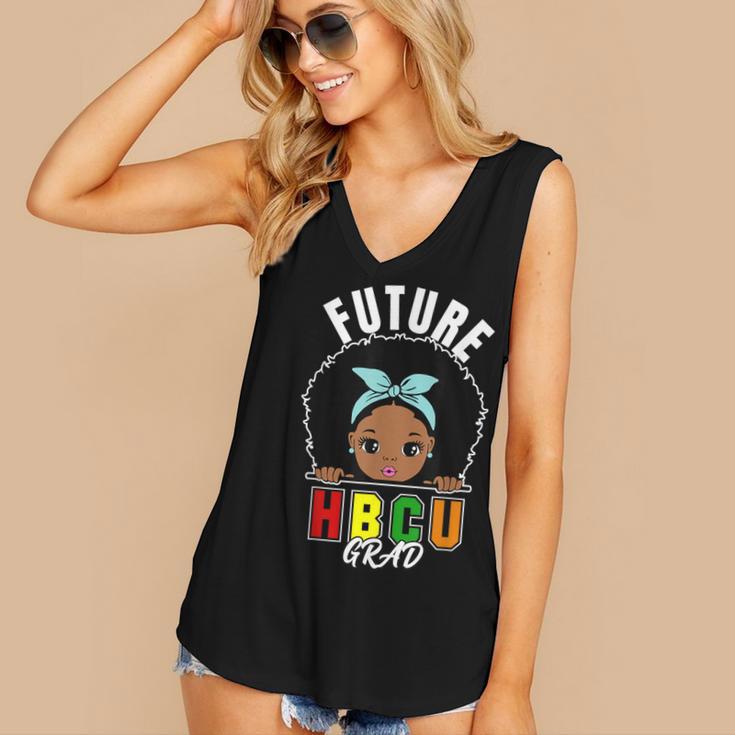 Future HBCU Grad Girl Graduation Historically College Women's V-Neck Tank Top