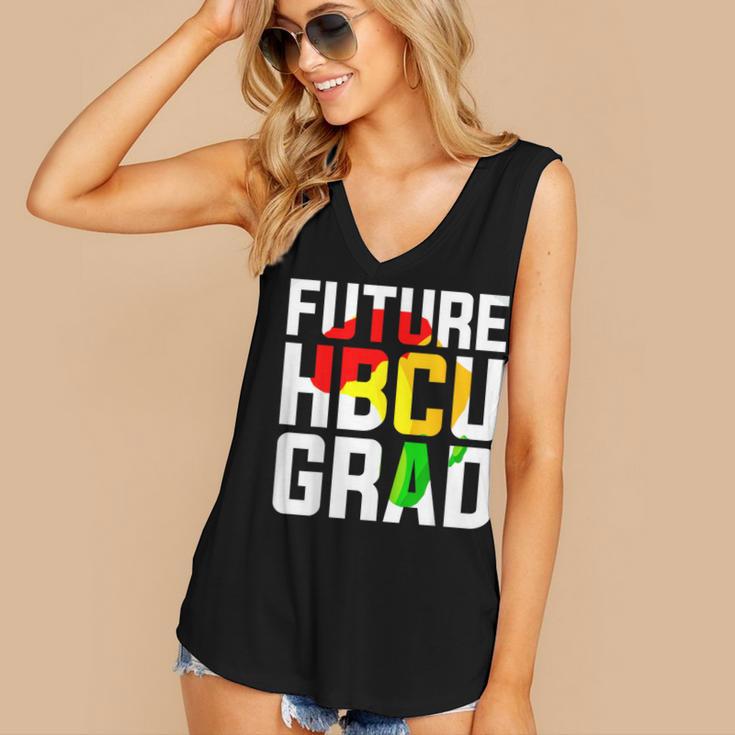 Future HBCU Graduate Afro Girls College Graduation Women's V-Neck Tank Top