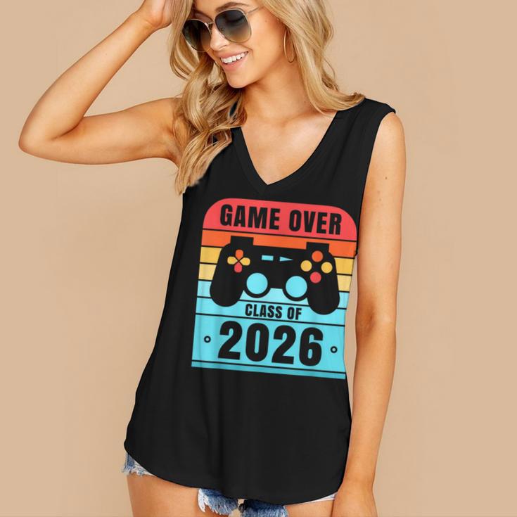 Game Over Class Of 2026 Shirt Students Graduation Women's V-Neck Tank Top