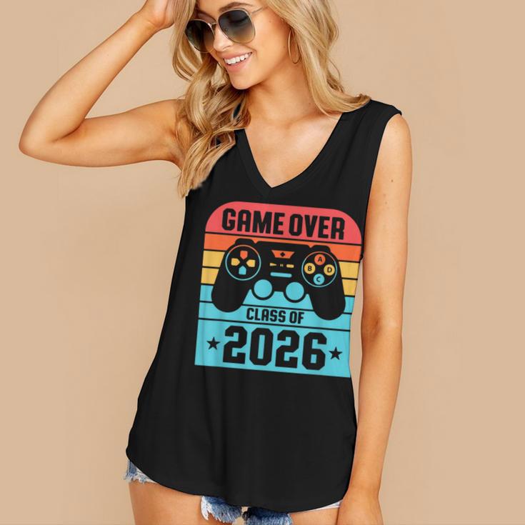 Game Over Class Of 2026 Shirt Students Last Day Graduation Women's V-Neck Tank Top