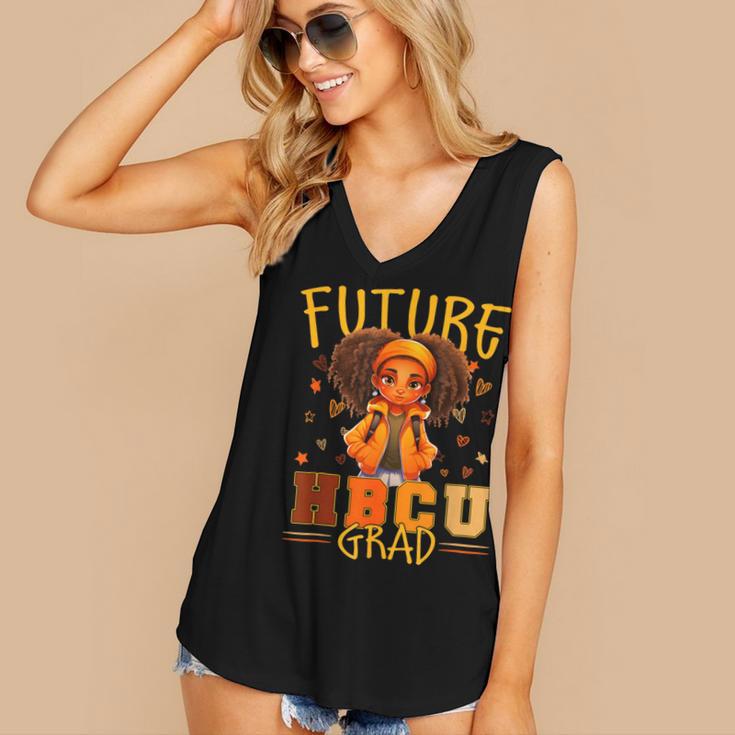 Girl Future HBCU Graduate Afro College Graduation Kids Women's V-Neck Tank Top