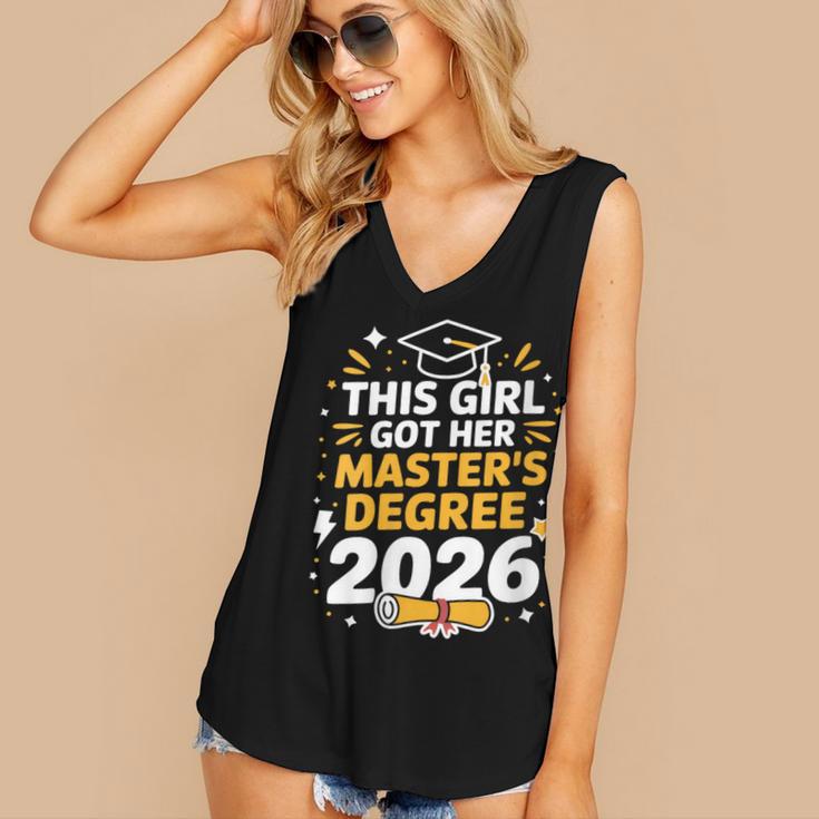This Girl Got Her Masters Degree Graduation Mastered It 2026 Women's V-Neck Tank Top