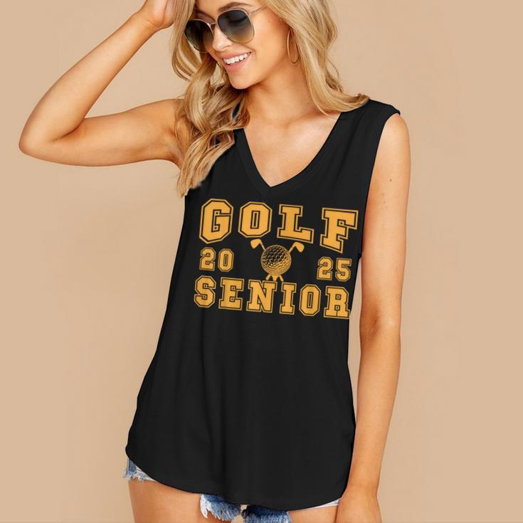 Golf Senior Night Golf Senior 2025 Graduation 14 Women's V-Neck Tank Top