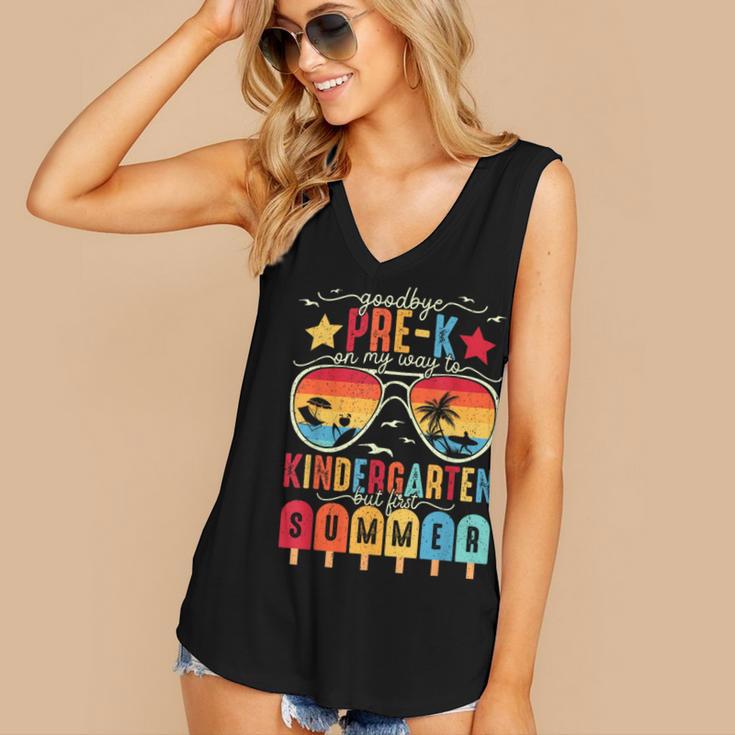 Goodbye Pre-k Graduation Kindergarten Summer Break Graduate Women's V-Neck Tank Top