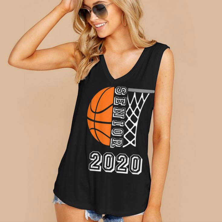 Graduate Senior Class 2020 Graduation Basketball Player Women's V-Neck Tank Top