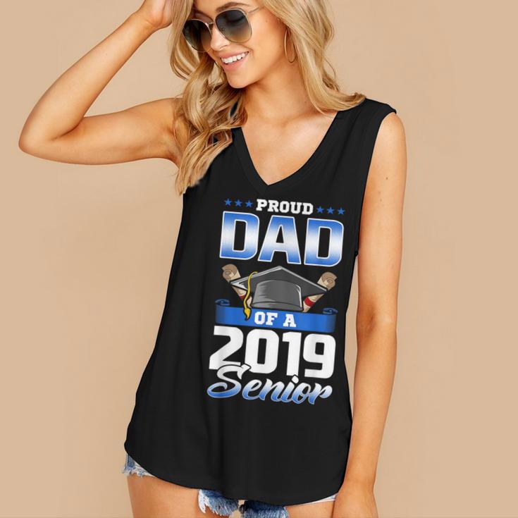 Graduation 2019 TShirt Proud Dad Of Senior Women's V-Neck Tank Top