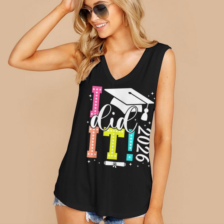 I Did It Graduation 2026 Graduate Class Of 2025 Senior 26 Women's V-Neck Tank Top