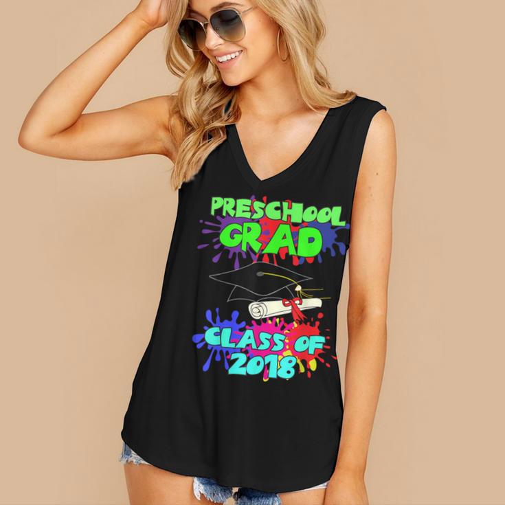 Graduation Class 2018 Cap Gown Shirt Preschool Graduate Women's V-Neck Tank Top