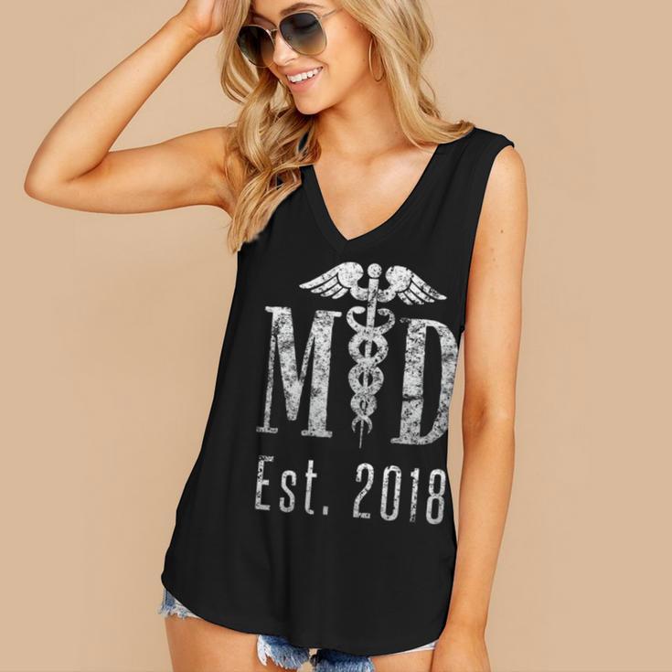 Graduation For Doctors t Shirt Tee Shirt Medical Doctors MD Women's V-Neck Tank Top