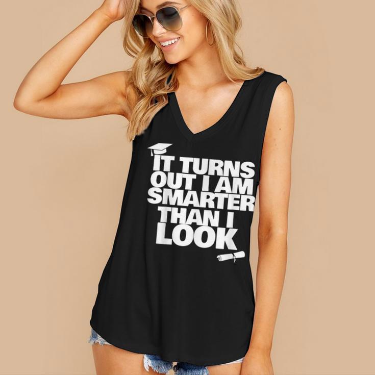 Graduation Graduation I'm Smarter Than I Look Women's V-Neck Tank Top