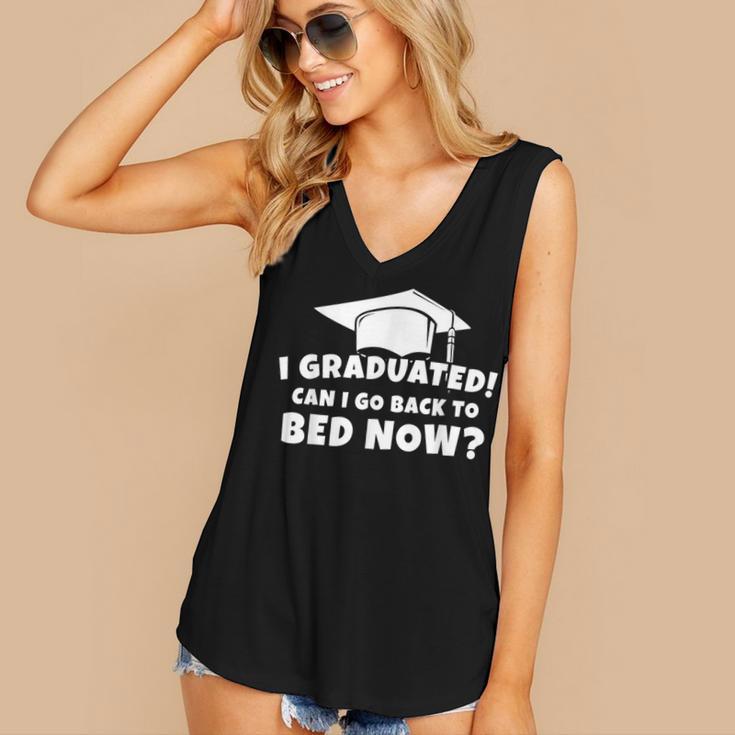 Graduation Motivation Joke University High School Student Women's V-Neck Tank Top