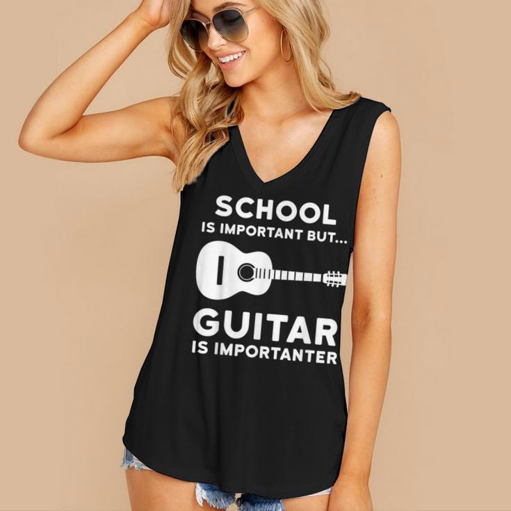 Graduation Shirt For Guitar Players & Band Member Women's V-Neck Tank Top