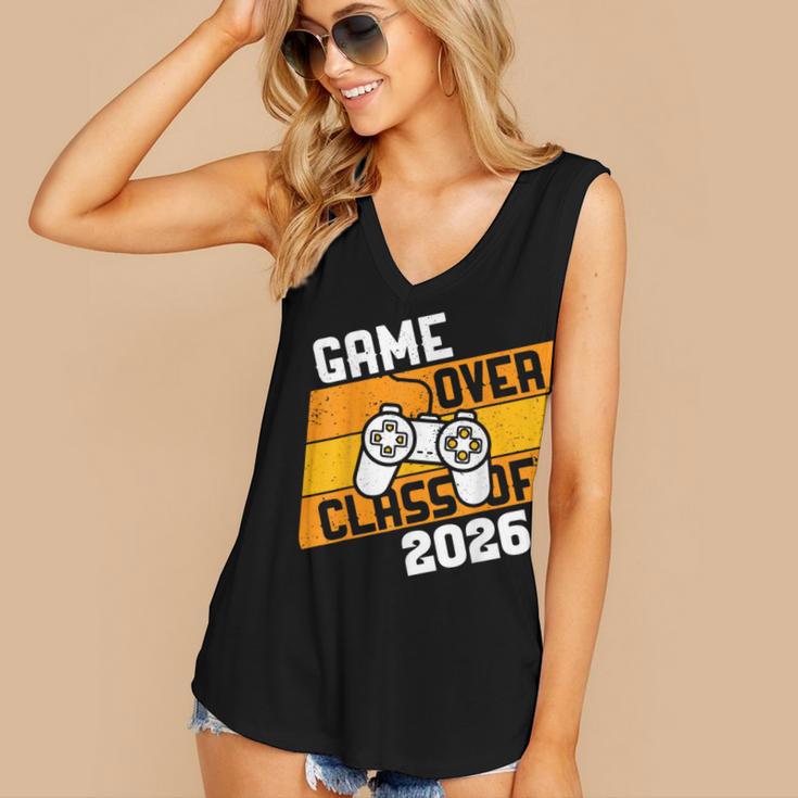 Graduation Video Gamer Game Over Class Of 2026 Senior Women's V-Neck Tank Top