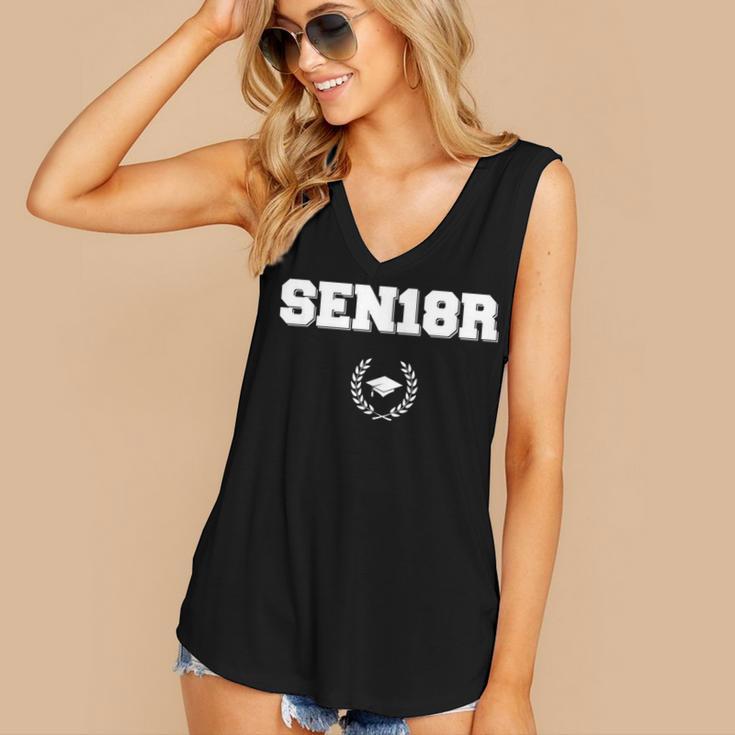 High School College Senior Graduation TShirt 2018 Women's V-Neck Tank Top