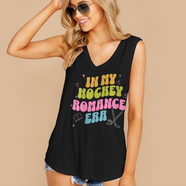 In My Hockey Romance Era Hockey Romance Reader Book CLub Women's V-Neck Tank Top