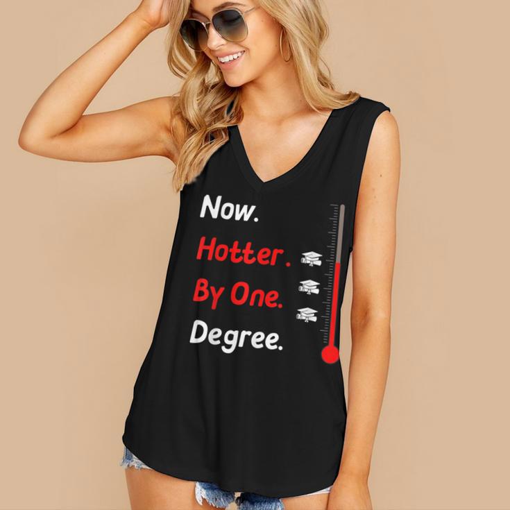 Now Hotter By One Degree Shirt Graduation For Her 2020 Women's V-Neck Tank Top