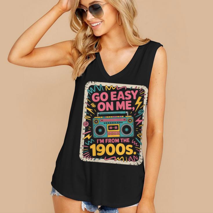 I'm From The 1900s 80s Millennial Boom Box Radio Women's V-Neck Tank Top