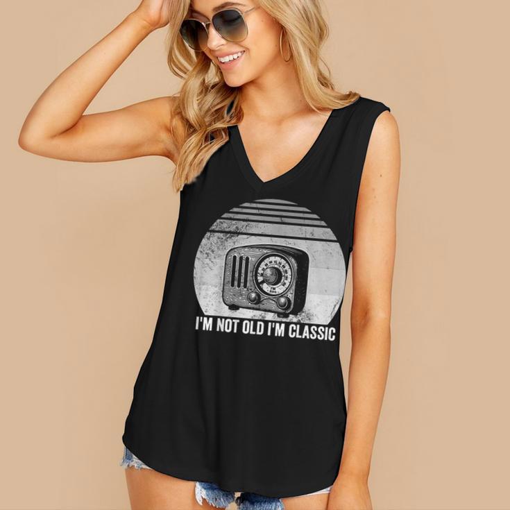 I'm Not Old I'm Classic Radio Retro Nostalgia Women's V-Neck Tank Top