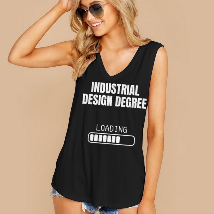 Industrial Degree Loading Student Graduation Women's V-Neck Tank Top