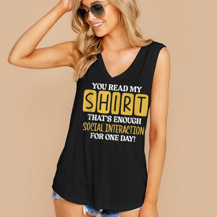 Introvert Quote Motivational For Men Women Kids Women's V-Neck Tank Top Introvert Quote Motivational For Men Women Kids Women's V-Neck Tank Top