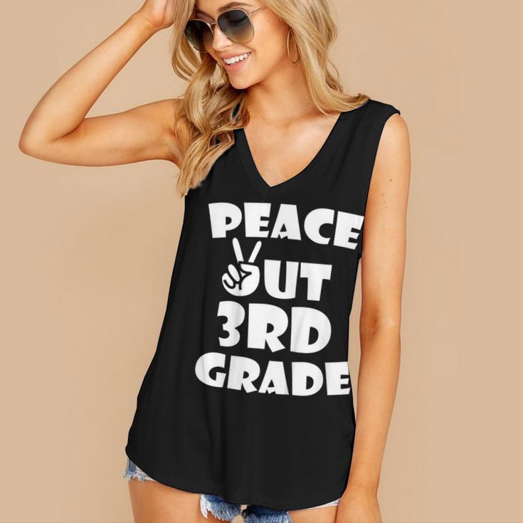 Kids Kids Peace Out 3Rd Grade For Graduation Women's V-Neck Tank Top