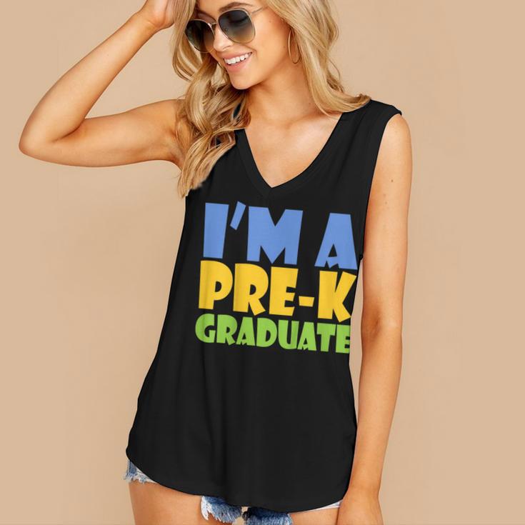 Kids Pre-K Graduate Shirt For Graduation 2018 Women's V-Neck Tank Top