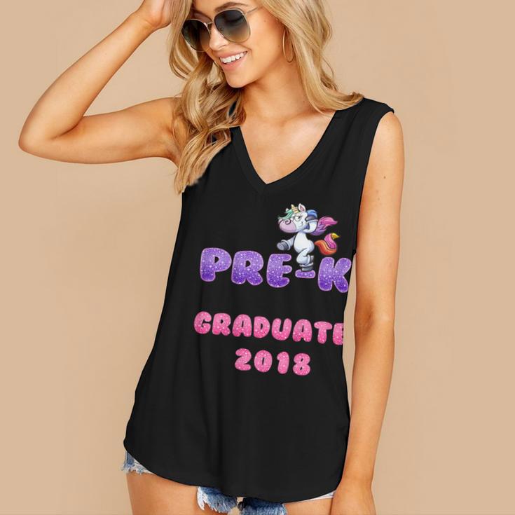 Kids Kids Pre-K PreSchool Unicorn GraduationShirt Women's V-Neck Tank Top