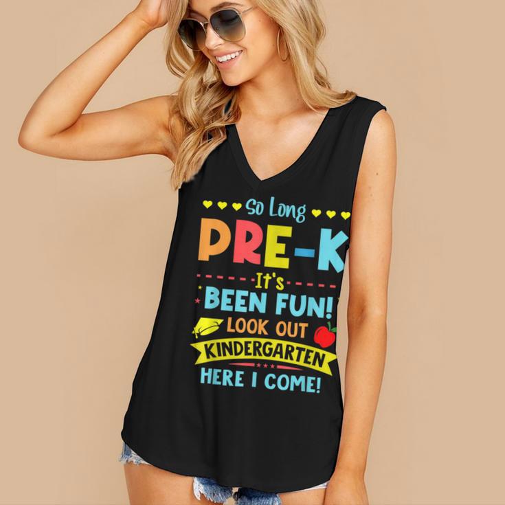 Kids So Long PRE-K It's Been Fun Graduation Women's V-Neck Tank Top