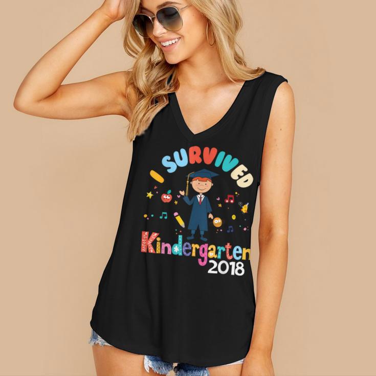 Kindergarten Graduation 2018Shirt Graduate Women's V-Neck Tank Top