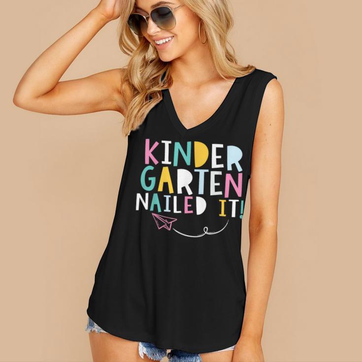 KINDERGARTEN Graduation TShirt 2018 Last Day Of School Women's V-Neck Tank Top