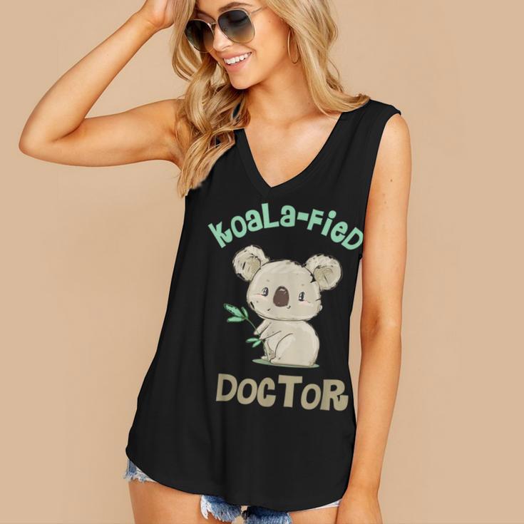 Koala Doctor Shirt Med Student Graduation Idea Women's V-Neck Tank Top