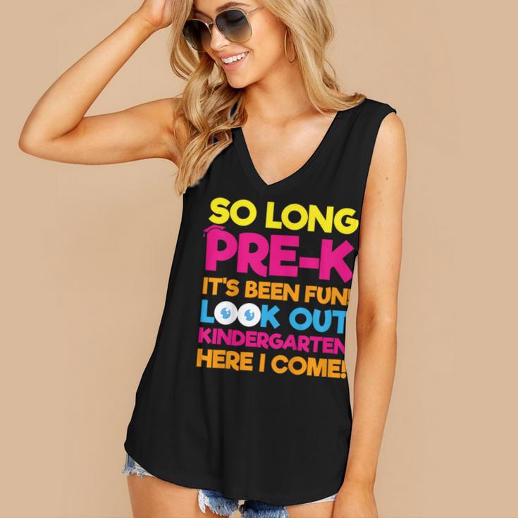 Last Day Pre-K Kindergarten Here I Come Graduation T-Shirt Women's V-Neck Tank Top