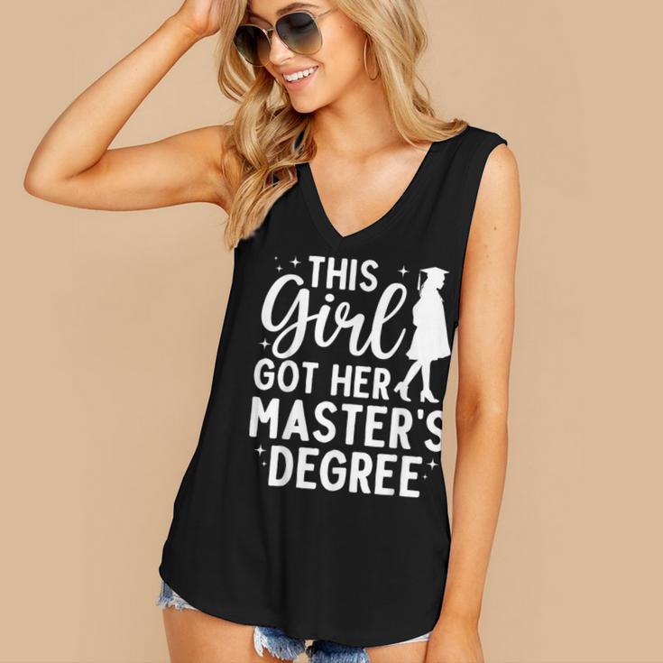 Masters Degree Art For Women Girls Masters Degree Graduation Women's V-Neck Tank Top