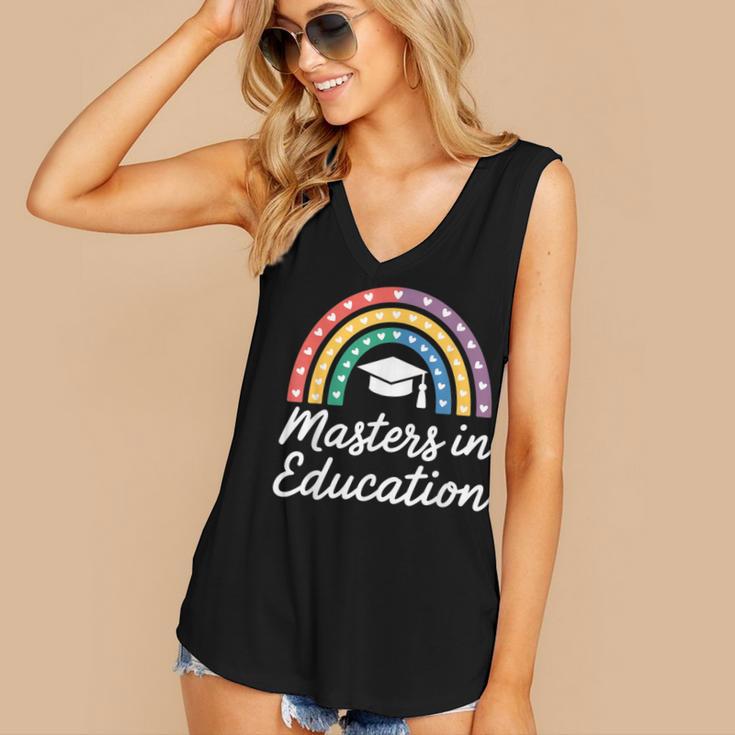 Masters Degree In Education Graduation Matching Graduate Women's V-Neck Tank Top