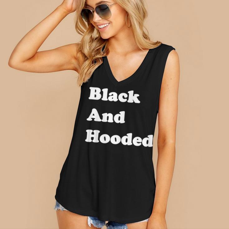 Masters Degree Graduation And Hooded T-Shirt Women's V-Neck Tank Top